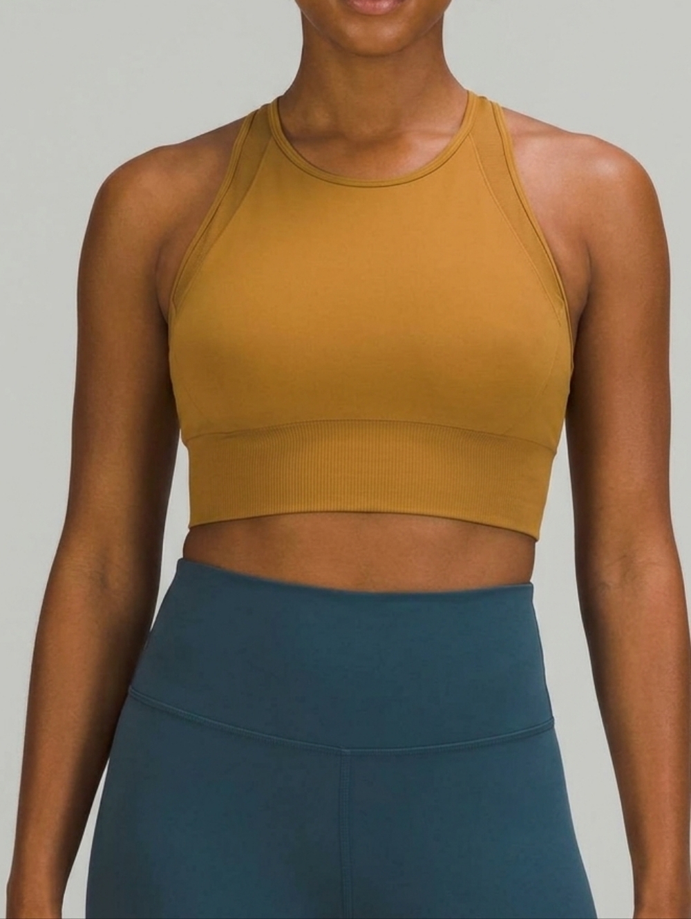 Lululemon Ebb to Train Bra Medium Support C/D Cup Spiced Bronze Racerback Size 6